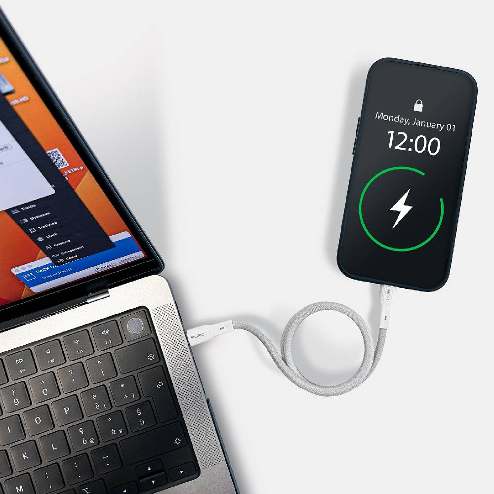 Puro Cavo magnetico di Ricarica e Sincronizzazione 60W USB-C – USB-C 1m Qualità