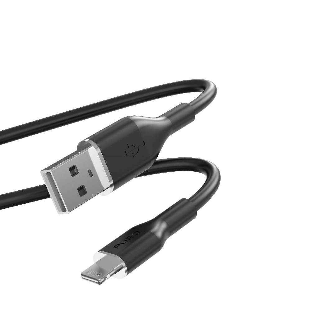 Puro Cavo di ricarica e sincronizzazione SOFT da USB-A a Lightning 1,5m Consegna Veloce