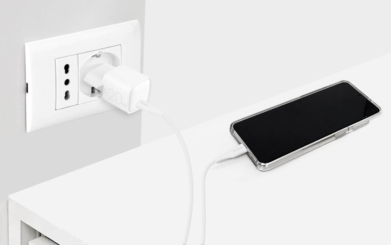 Puro Caricabatterie da parete Nano con porta USB-C 20W Presa