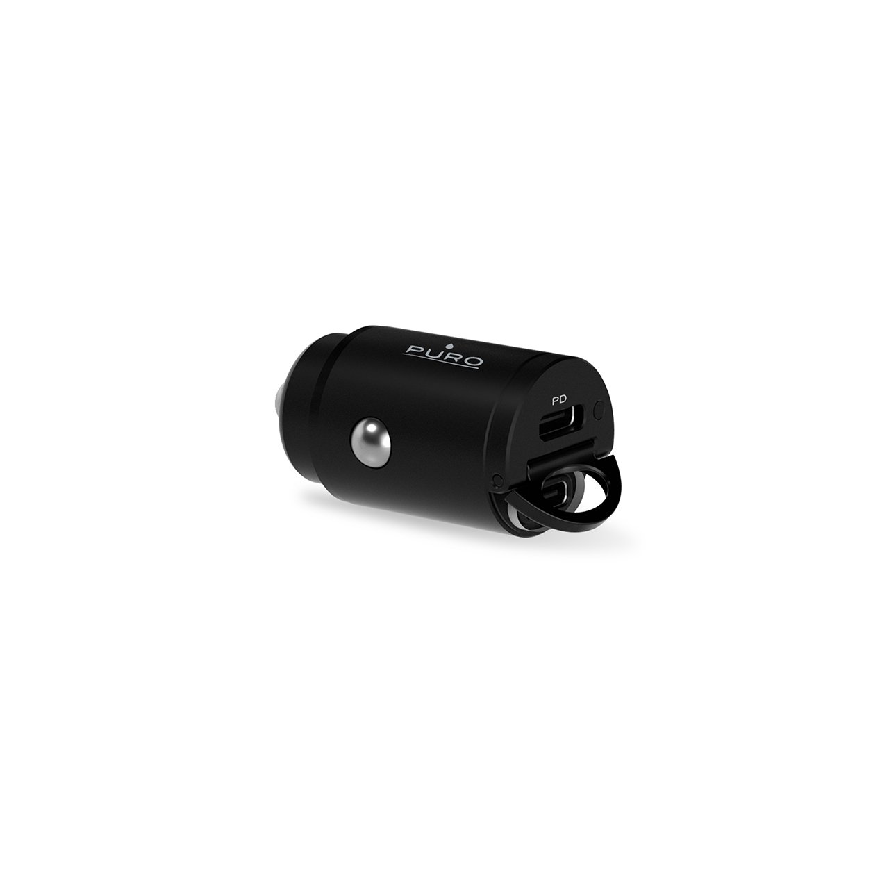 Puro Mini Carica Batterie da Auto “Bullet” 2 porte USB-C Fast Charging e Power Delivery 30W Outlet