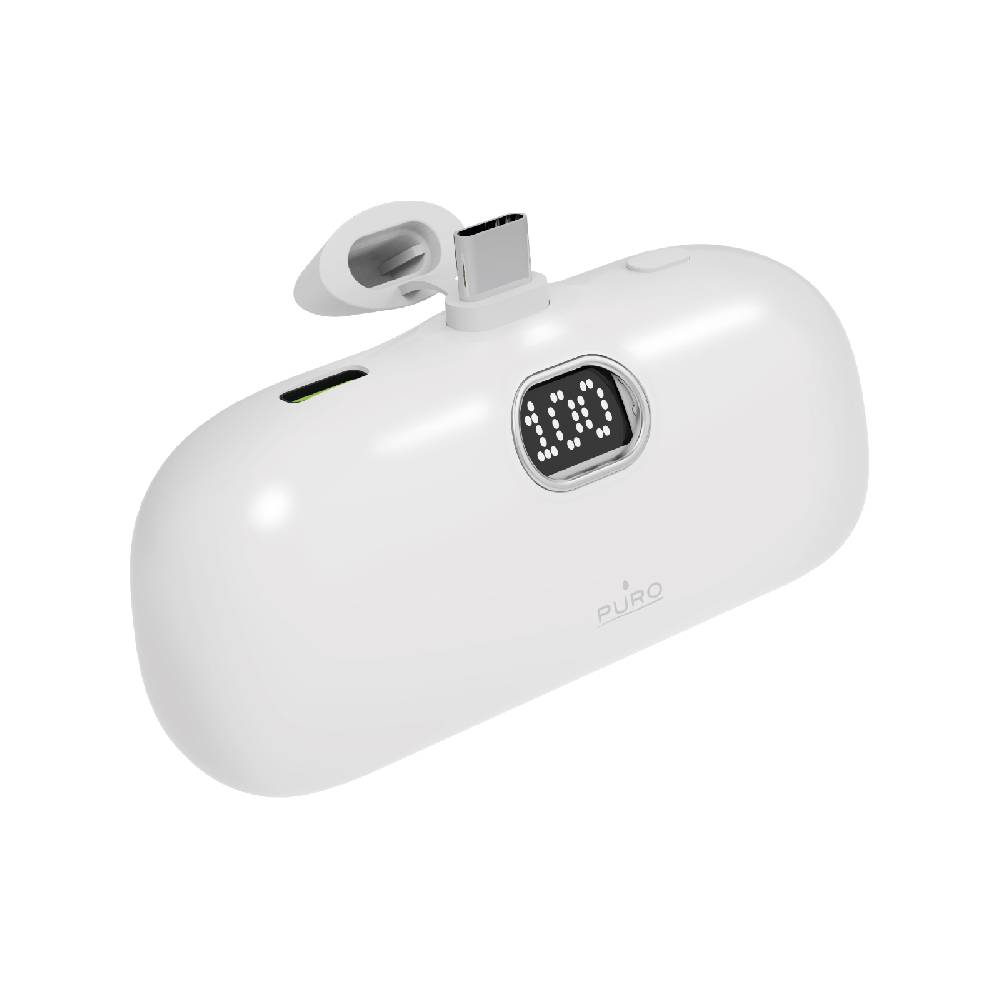 Puro Power Bank 5000mAh USB-C con connettore integrato Plug 5 In Saldo