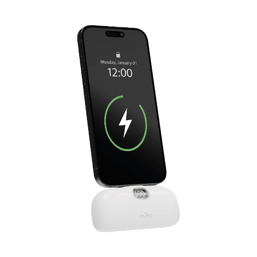 Puro Power Bank 5000mAh USB-C con connettore integrato Plug 5 In Saldo