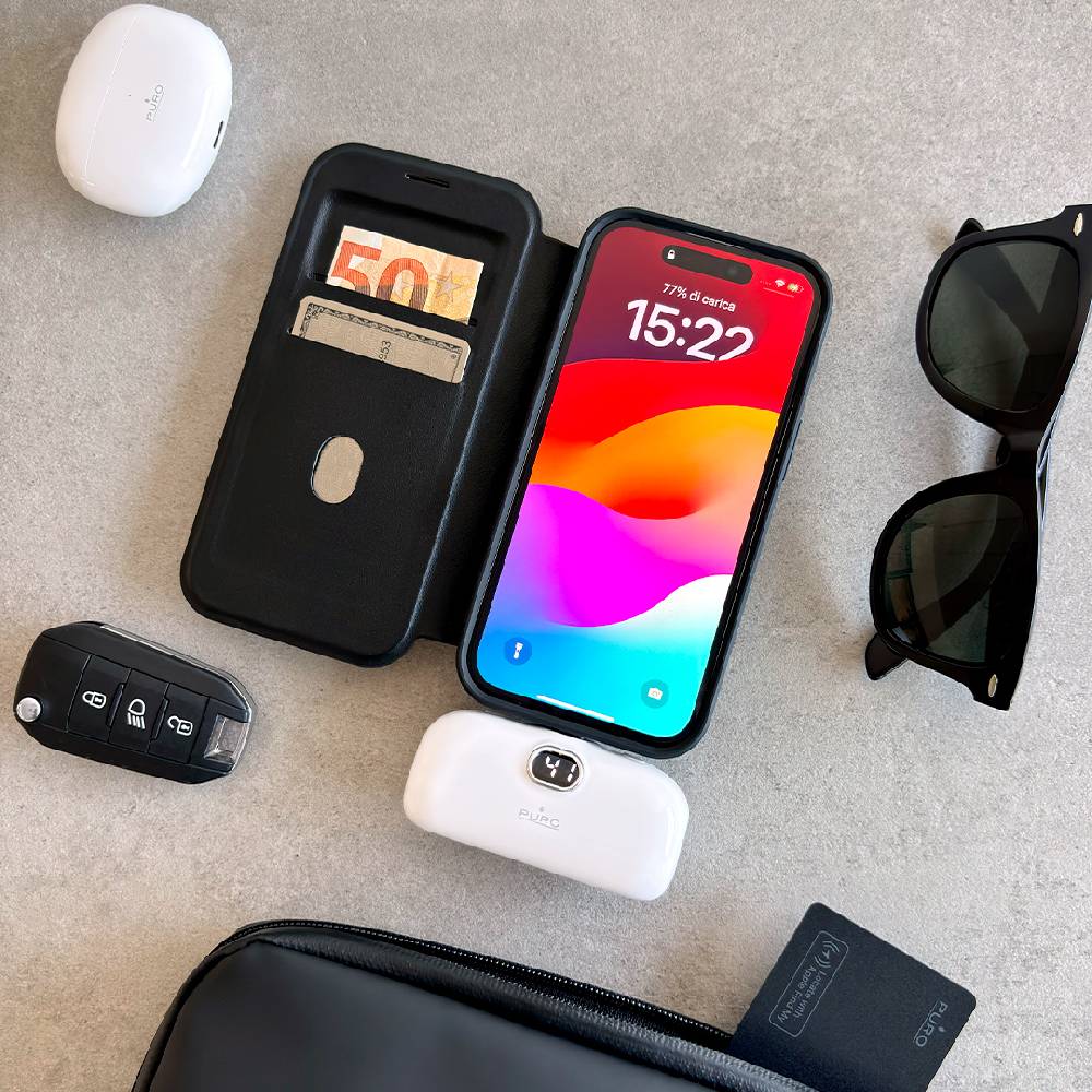 Puro Power Bank 5000mAh USB-C con connettore integrato Plug 5 In Saldo