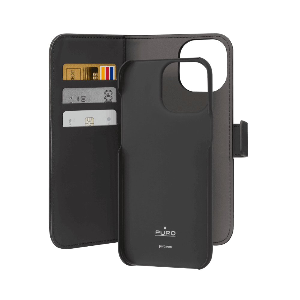 Puro Custodia Wallet Detachable per iPhone 15 Convenienza