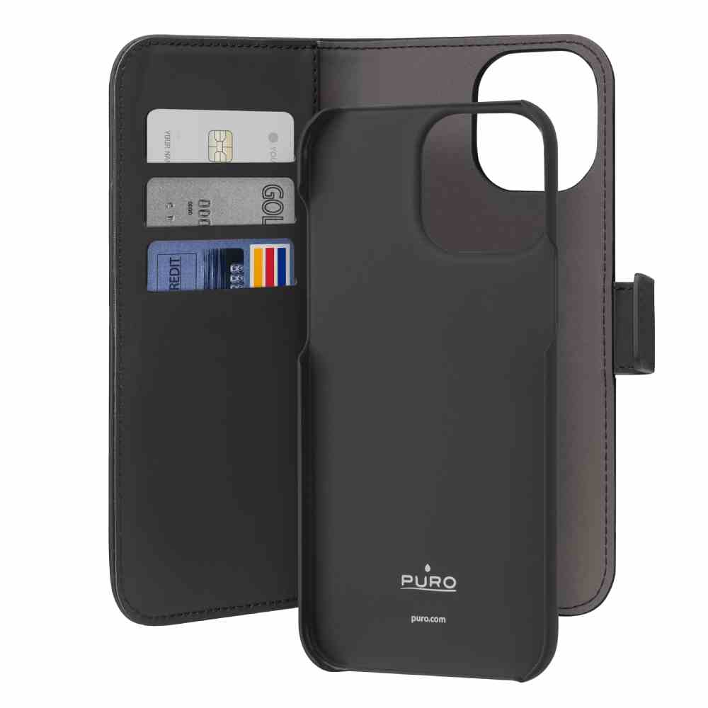 Puro Custodia Wallet Detachable per iPhone 15 Pro Max In Saldo
