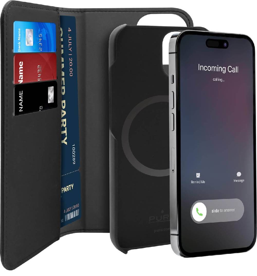 Puro Custodia Wallet MagSafe Detachable per iPhone 14 Pro Nuovo