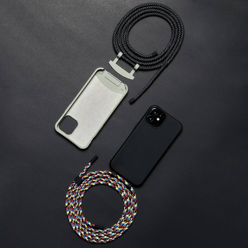 Puro Cover crossbody HANDS UP Back to Black per iPhone Presa