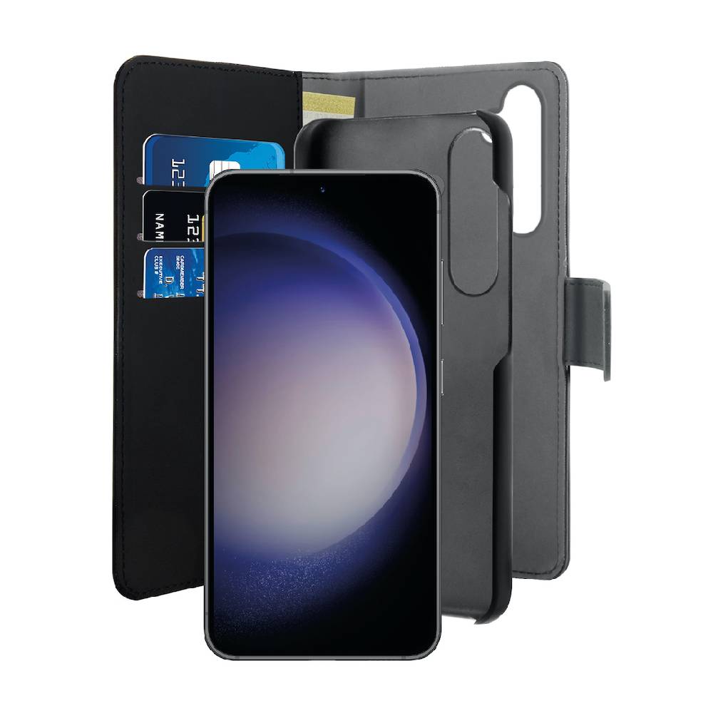 Puro Cover Wallet Detachable 2 In 1 Per Samsung Galaxy A55 In Linea