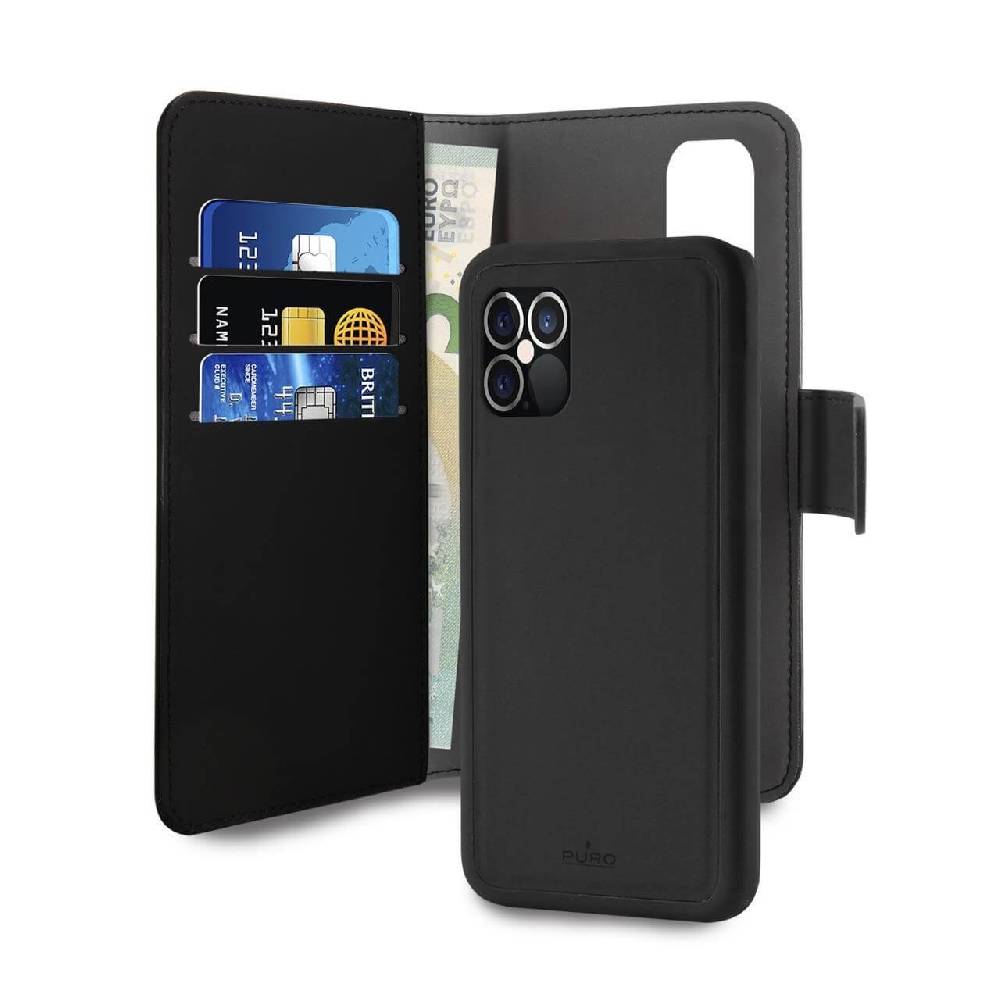 Puro Custodia Detachable 2 in 1 Wallet per iPhone 12 e 12 Pro Pezzi Unici