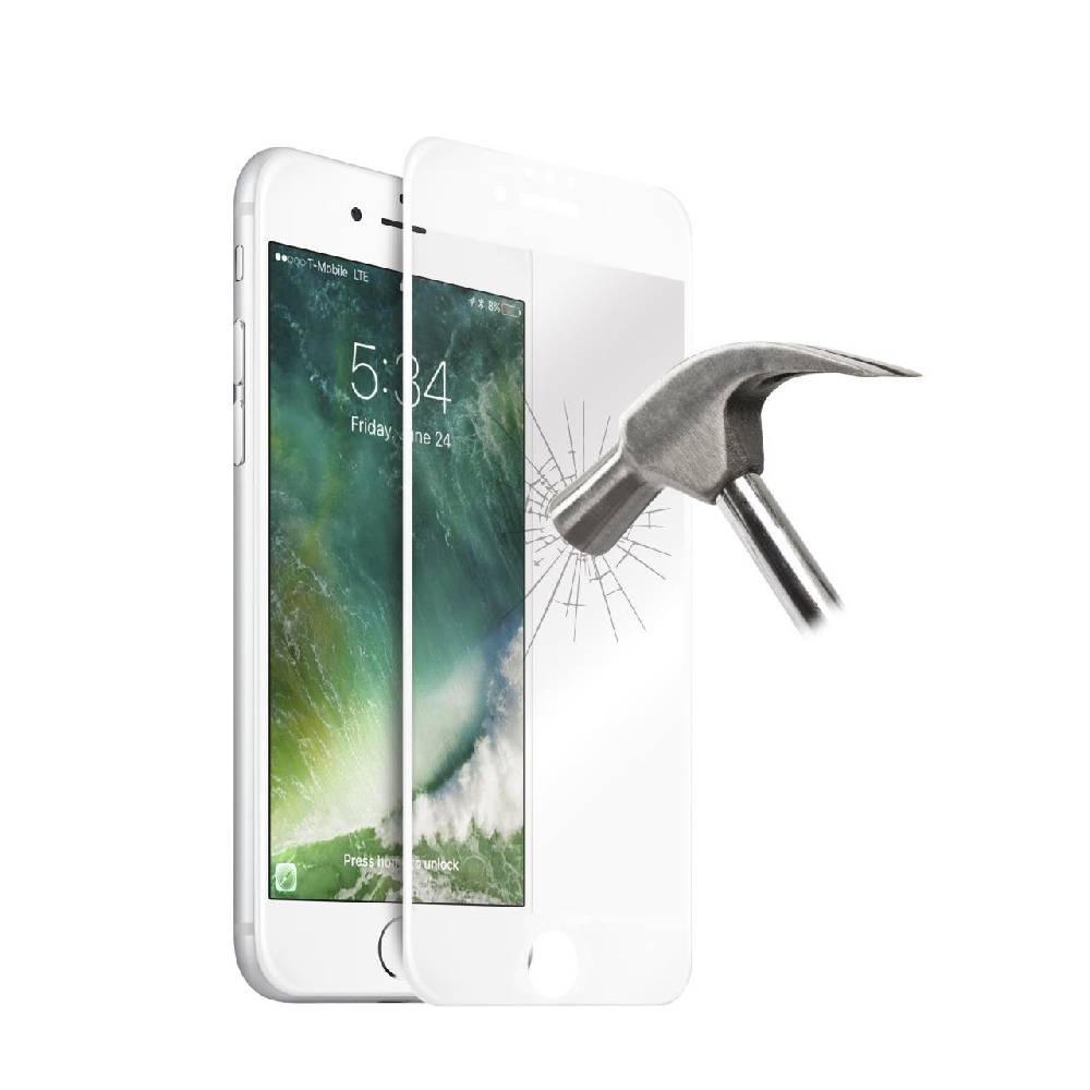 Puro Vetro Temperato Full Edge Frame per iPhone 6/6s/7/8/SE 2020 Ritorno libero