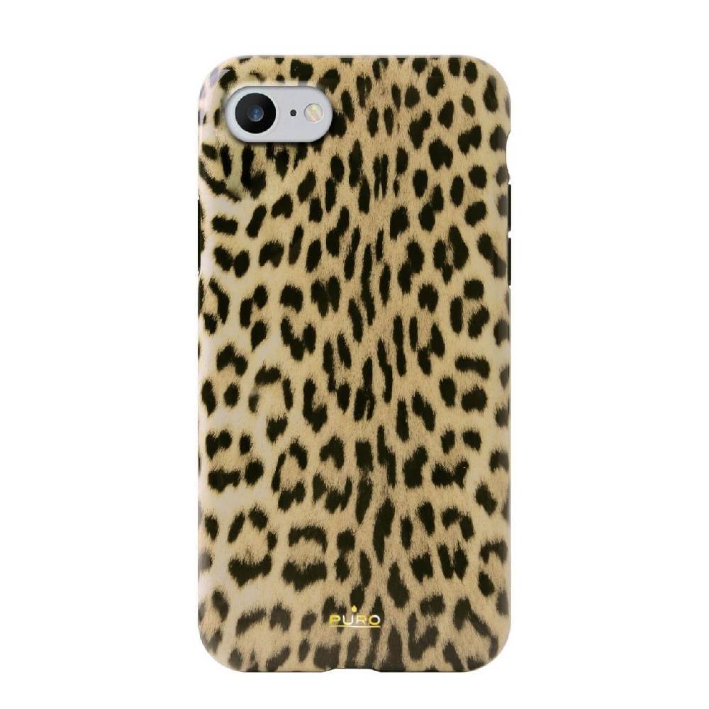 Puro Cover Leopard per iPhone 7, 8, SE 2020 e SE 2022 Presa