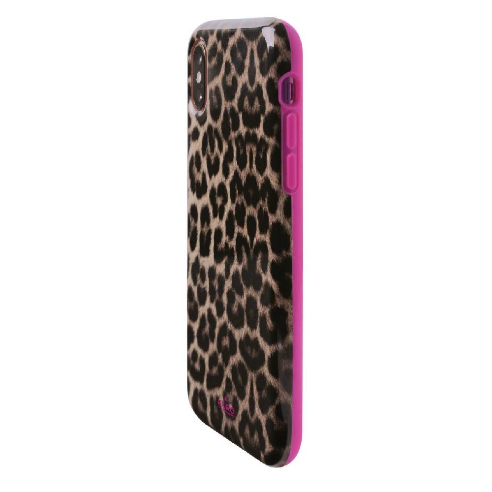 Puro Cover Pink Leopard per iPhone X/Xs Hotsell