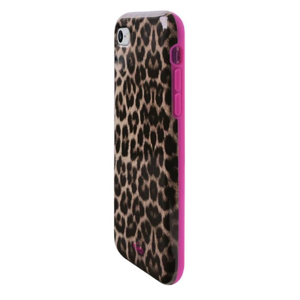 Puro Cover Pink Leopard per iPhone 7, 8, SE 2020 e SE 2022 Vendita Calda