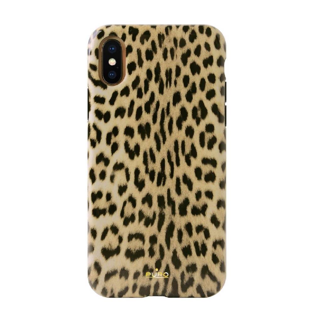 Puro Cover Leopard per iPhone X/Xs Saldi Di Fabbrica