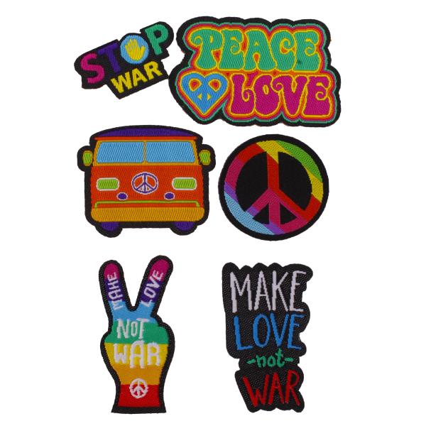 Puro Puro Kit Patch Sticker “Patch Mania” Peace & Love 6pz Shopping Online