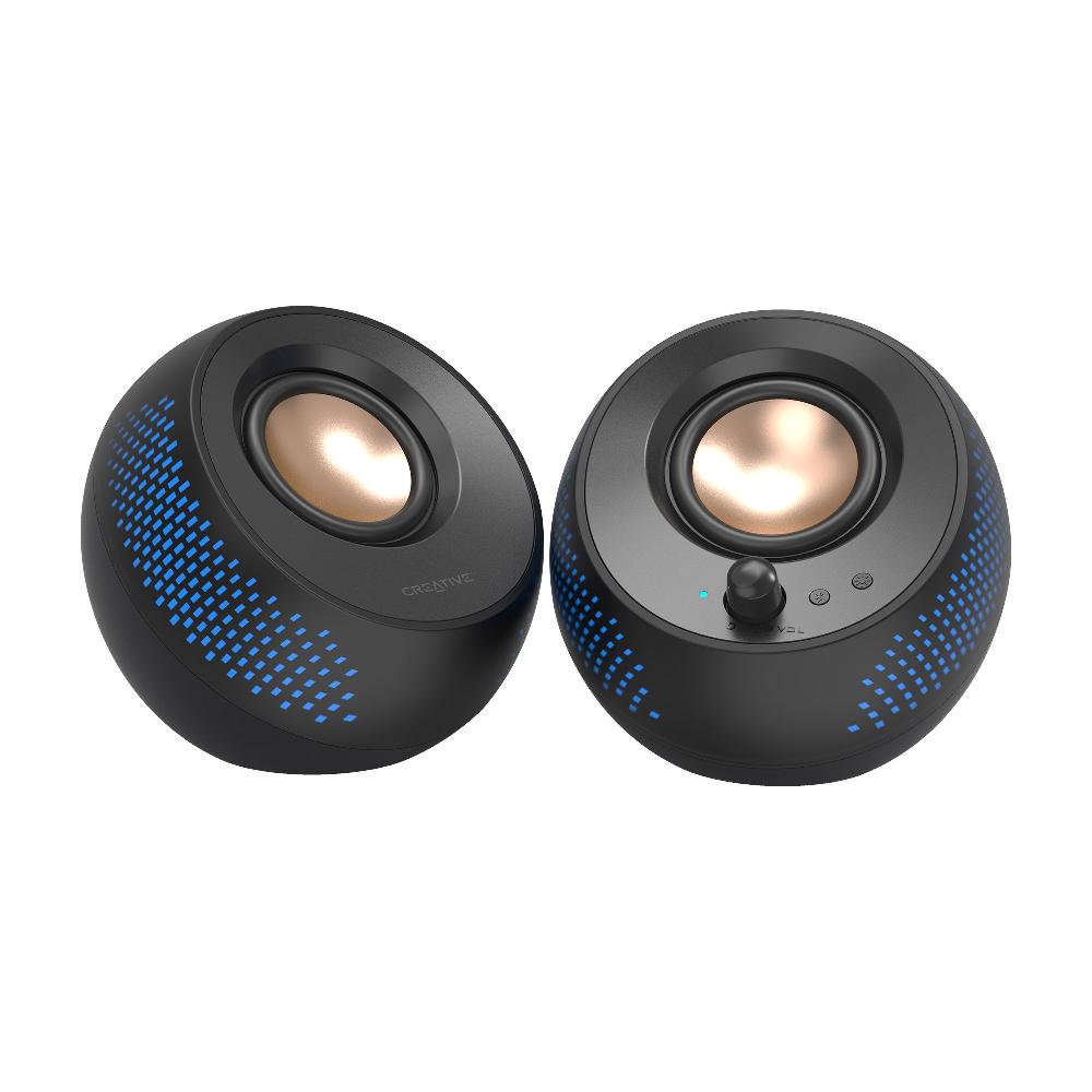 Creative Pebble X Altoparlanti 2.0 USB-C per computer con illuminazione RGB personalizzabile In Vendita