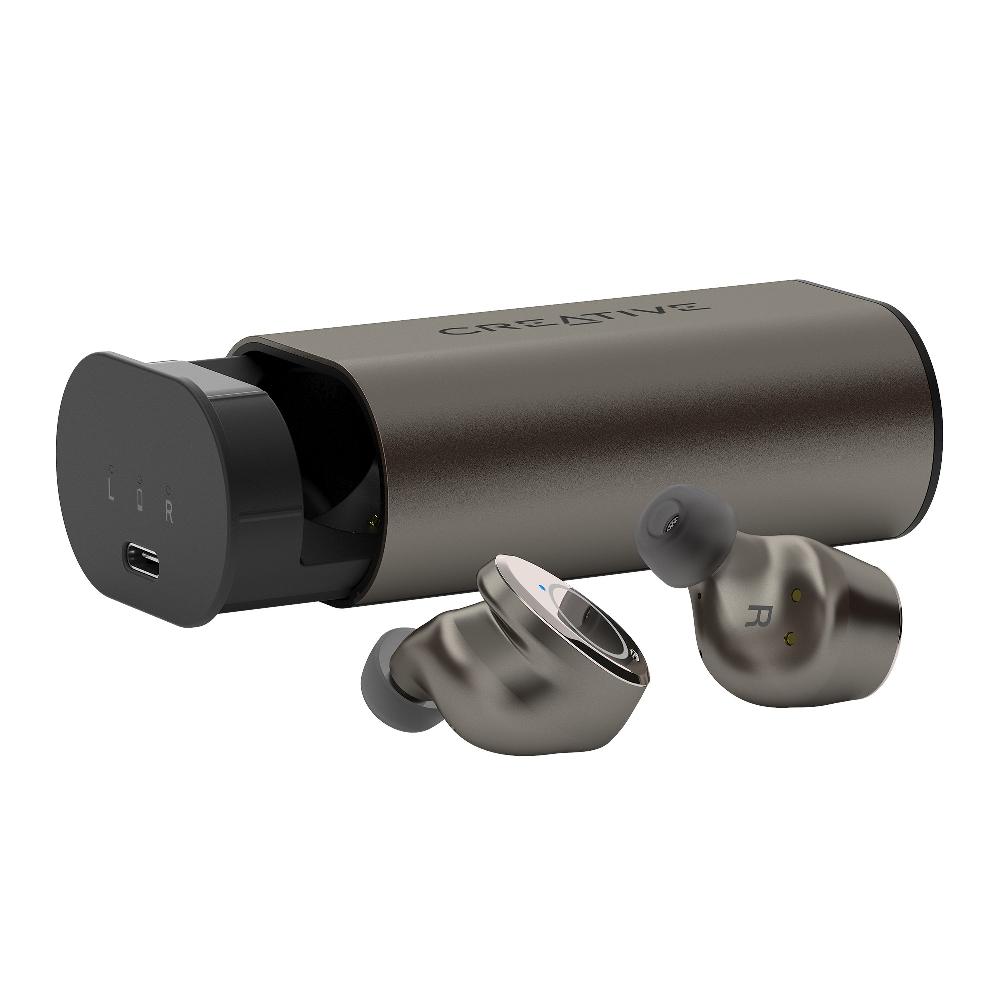 Creative Outlier Pro Cuffie intrauricolari True Wireless resistenti al sudore con ANC ibrido Saldi Di Fabbrica