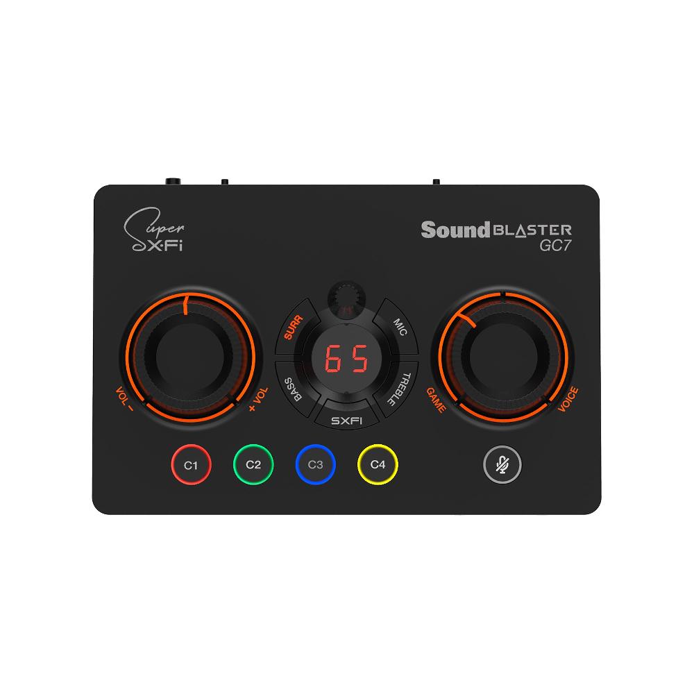 Creative Sound Blaster GC7 DAC e amplificatore USB per streaming di gioco con pulsanti programmabili e Super X-Fi Affare Del Giorno