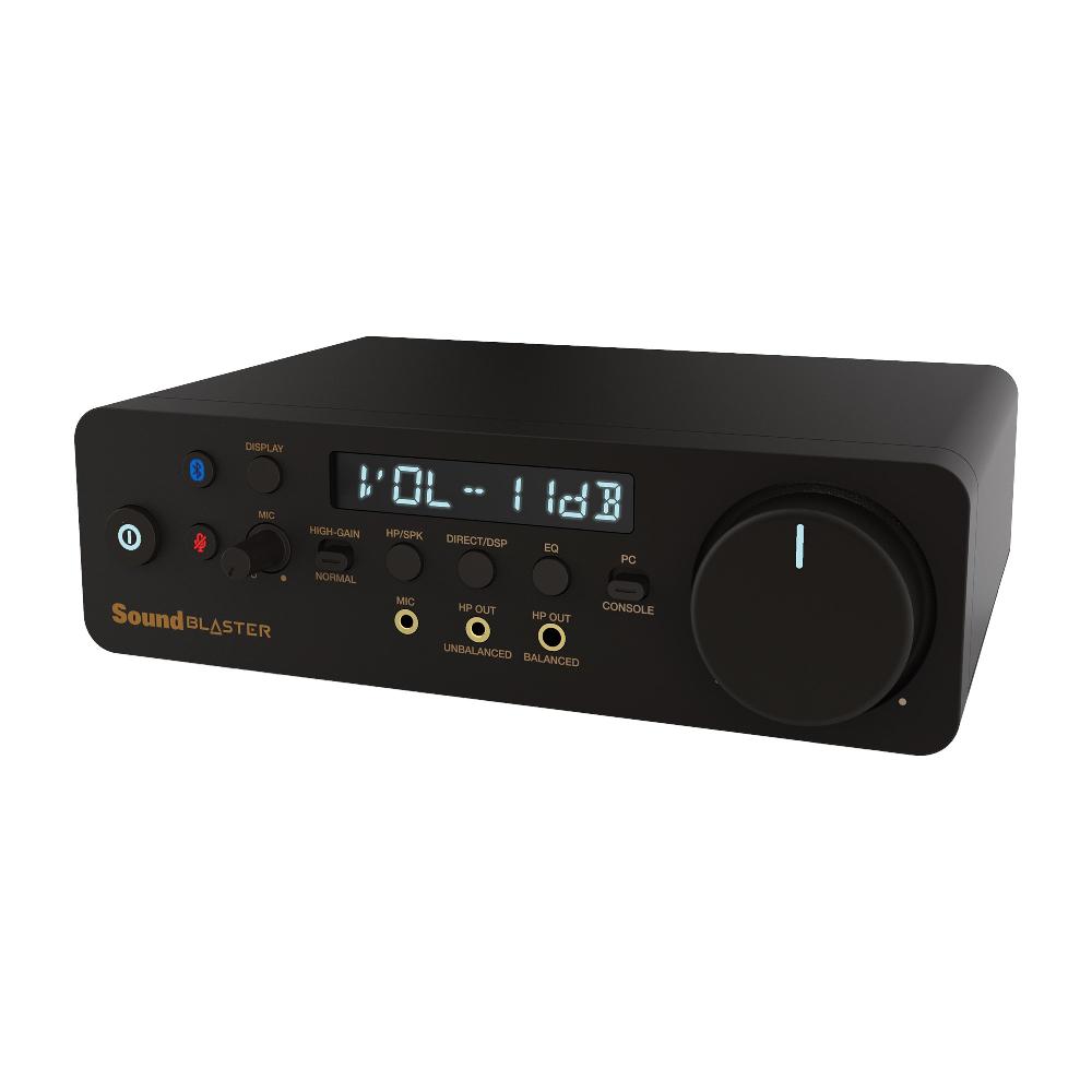 Creative Sound Blaster X5 Scheda audio esterna Hi-res con doppio DAC USB e bi-amplificatore per cuffie Xamp completamente bilanciato per appassionati del suono Novità