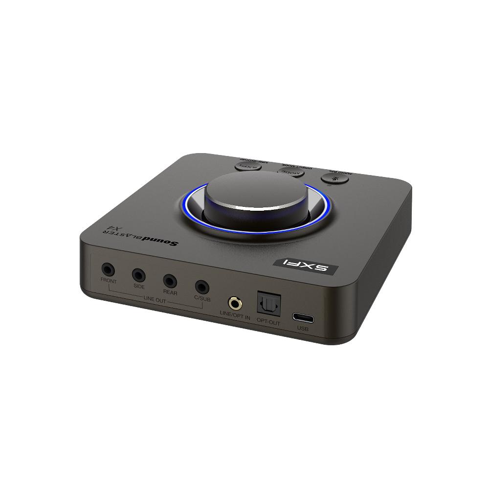 Creative Sound Blaster X4 Scheda audio DAC e amplificatore USB esterno 7.1 ad alta risoluzione con tecnologia Super X-Fi® e SmartComms Kit Presa