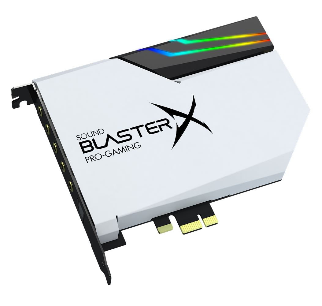 Creative Sound BlasterX AE-5 Plus Pure Edition Scheda audio e DAC da gaming PCI-e ad alta risoluzione con illuminazione RGB codifiche Dolby Digital Live e DTS Saldi