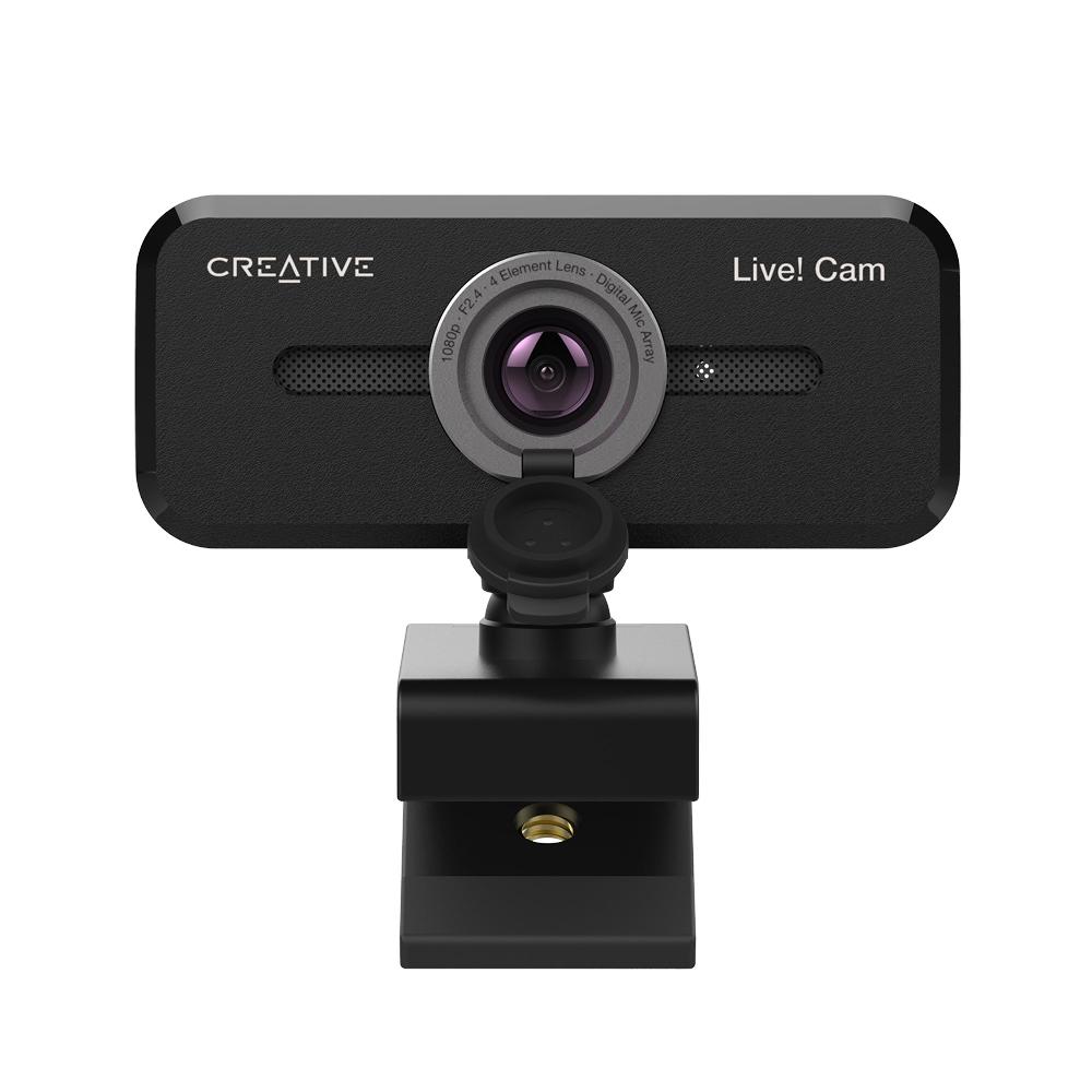Creative Live Cam Sync 1080p V2 Webcam full HD con disattivazione automatica del microfono e cancellazione del rumore per le videochiamate Moda