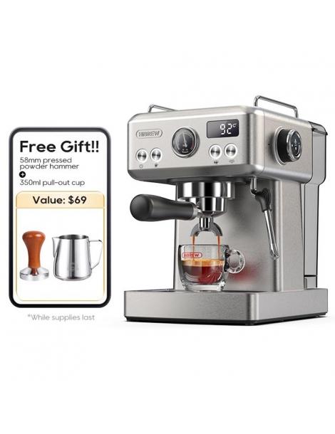 HiBREW H10A Macchina per caffè espresso semiautomatica pressione 19 bar montalatte temperatura regolabile brocca da 350 ml Vendite Flash
