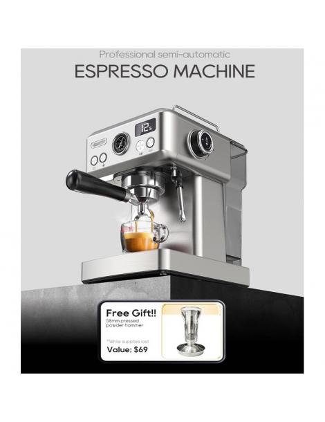 HiBREW H10A Macchina per caffè espresso semiautomatica pressione 19 bar montalatte temperatura regolabile brocca da 350 ml Vendite Flash