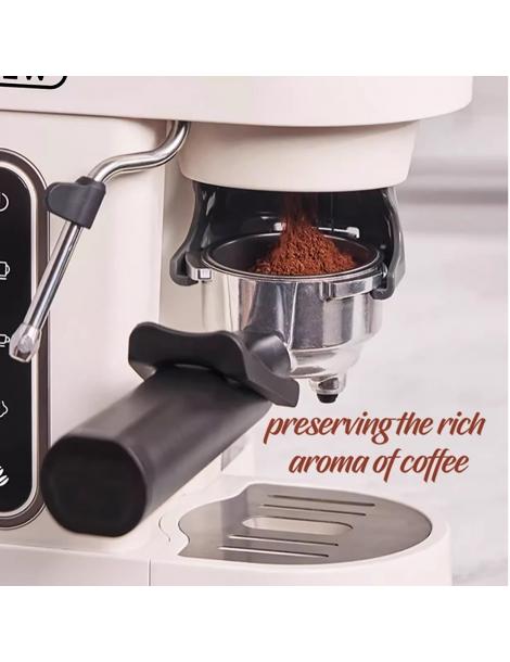 HiBREW H14 Macchina per caffè espresso 20 bar ad alta pressione impostazione macinacaffè a 15 marce - Beige Moda