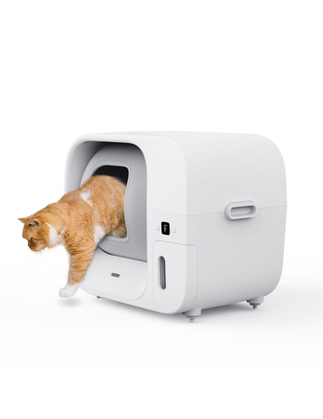 Furbulous Lettiera automatica per gatti con controllo tramite app 60 litri sicura per più gatti e con deodorante - Bianco 2025