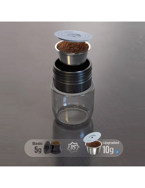 HiBREW H4A 80W Macchina da caffè portatile per auto con confezione regalo Italia