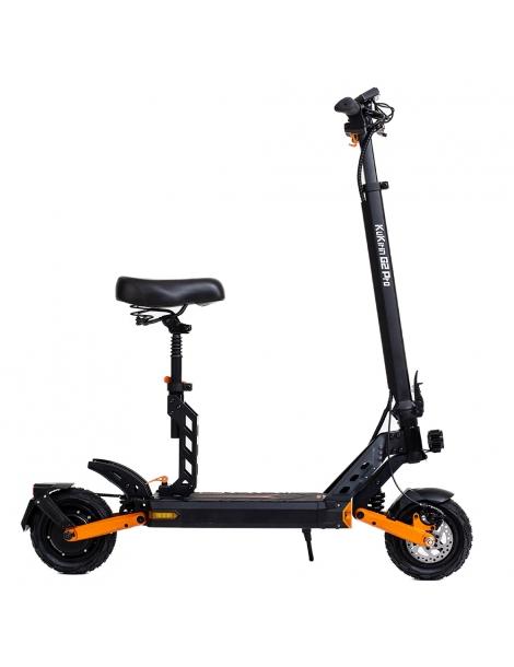 KuKirin G2 Pro Scooter elettrico pieghevole 600W Motore 15Ah 48V Batteria 9 pollici Pneumatici - Nero Arancione Spedizione Gratuita