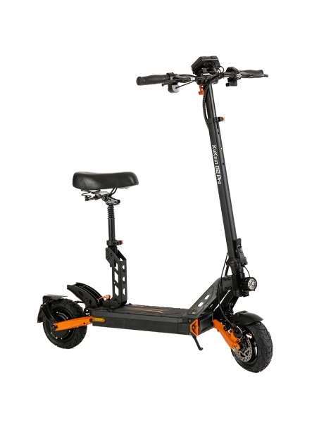 KuKirin G2 Pro Scooter elettrico pieghevole 600W Motore 15Ah 48V Batteria 9 pollici Pneumatici - Nero Arancione Spedizione Gratuita
