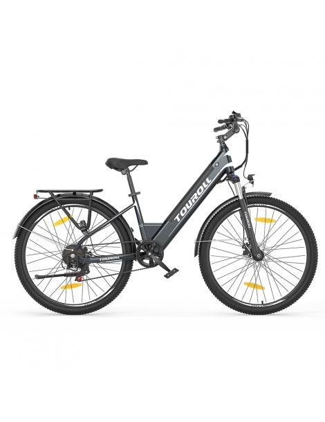 Touroll J1 ST Bicicletta da trekking con motore da 250W ruote da 27 5" batteria da 561 6Wh autonomia di 100 km Negozi Online