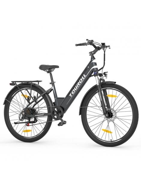 Touroll J1 ST Bicicletta da trekking con motore da 250W ruote da 27 5" batteria da 561 6Wh autonomia di 100 km Negozi Online