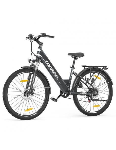 Touroll J1 ST Bicicletta da trekking con motore da 250W ruote da 27 5" batteria da 561 6Wh autonomia di 100 km Negozi Online