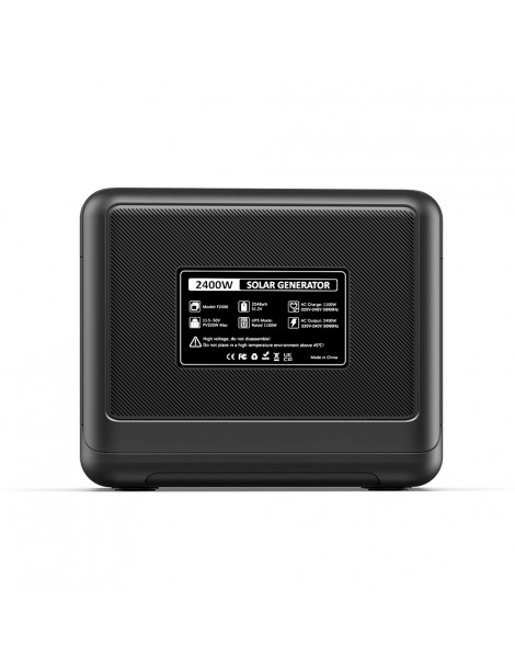 FOSSiBOT F2400 Centrale Elettrica Portatile da 2048Wh/2400W Ricarica Rapida in 1 5 Ore 16 Porte di Uscita - Nero Sconto