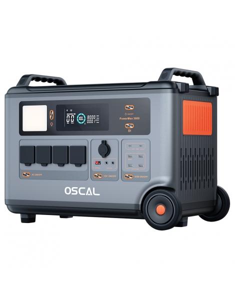 Oscal PowerMax 3600 Stazione di alimentazione robusta batteria LiFePO4 da 3600Wh a 57600Wh 14 uscite