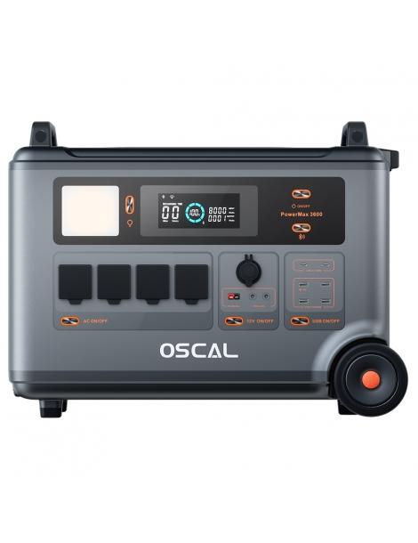 Oscal PowerMax 3600 Stazione di alimentazione robusta batteria LiFePO4 da 3600Wh a 57600Wh 14 uscite Online