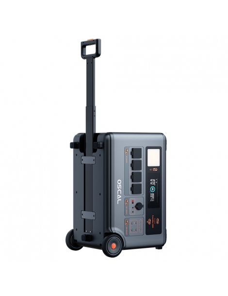 Oscal PowerMax 3600 Stazione di alimentazione robusta batteria LiFePO4 da 3600Wh a 57600Wh 14 uscite Online