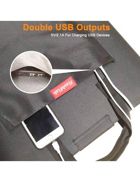 Flashfish SP 18V 100W Pannello Solare Portatile Doppio Caricatore Solare USB Pieghevole Negozio