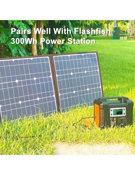 Flashfish SP 18V 100W Pannello Solare Portatile Doppio Caricatore Solare USB Pieghevole Negozio