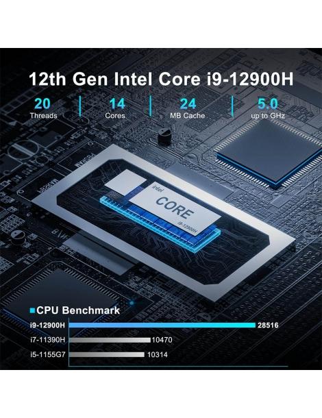 GEEKOM XT12 Pro Mini PC Intel Core i9-12900H 14 core fino a 5 0GHz 32GB RAM 1TB SSD Sottocosto