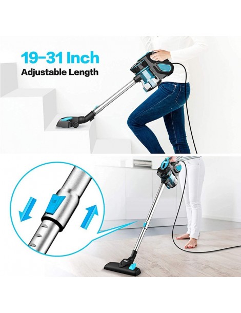 INSE I5 Aspirazione 18Kpa 600W Motore con filo Aspirapolvere portatile 1L Coppa polvere – Blu Convenienza