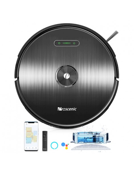 Proscenic M8 Robot Aspirapolvere con Navigazione Lidar 3 in 1 Aspiratore Robot e Mop con una Forte Aspirazione di 2700Pa Presa