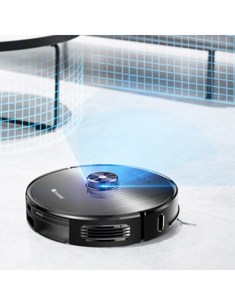 Proscenic M8 Robot Aspirapolvere con Navigazione Lidar 3 in 1 Aspiratore Robot e Mop con una Forte Aspirazione di 2700Pa Presa
