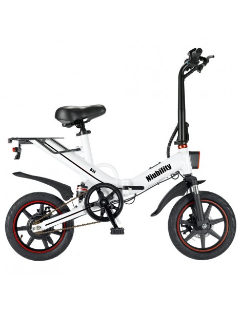 Niubility B14 14 pollici 400W Ciclomotore elettrico bicicletta pieghevole adatto alla città - Bianco