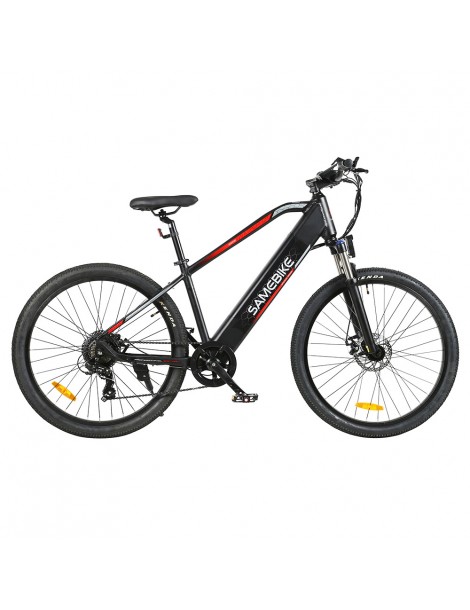 SAMEBIKE MY-275 Bicicletta elettrica con pneumatici da 27 5 pollici - Batteria rimovibile da 10 4Ah e motore da 500W