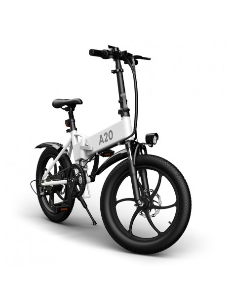 ADO A20+ 250W Bicicletta elettrica pieghevole Telaio Batteria rimovibili agli ioni di litio 10 4 Ah - Bianco Outlet