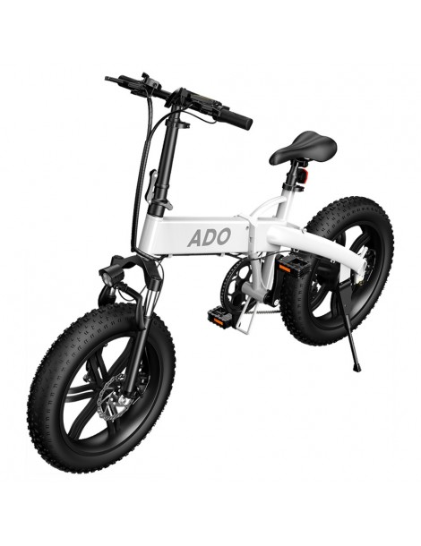 ADO A20F+ Bici Elettrica Pieghevole 250W Motore Mozzo senza Spazzole Batteria 36V 10.4Ah - Bianco Saldi